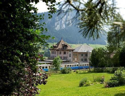 Hotel-Buffet De La Gare Château-d'Oex Exterior foto